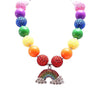 Lola + The Boys Accessories Rainbow Crystal gum-ball necklace