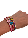 little miss zoe Accessories Smiley Rainbow Bracelets (3 pack)