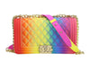 Lola + The Boys Accessories Ombre Rainbow Tie Dye Crossbody purse