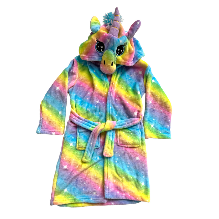 Lola + The Boys Accessories Unicorn lavender star bathrobe