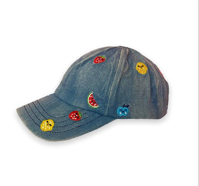 Lola + The Boys All over patch denim hat