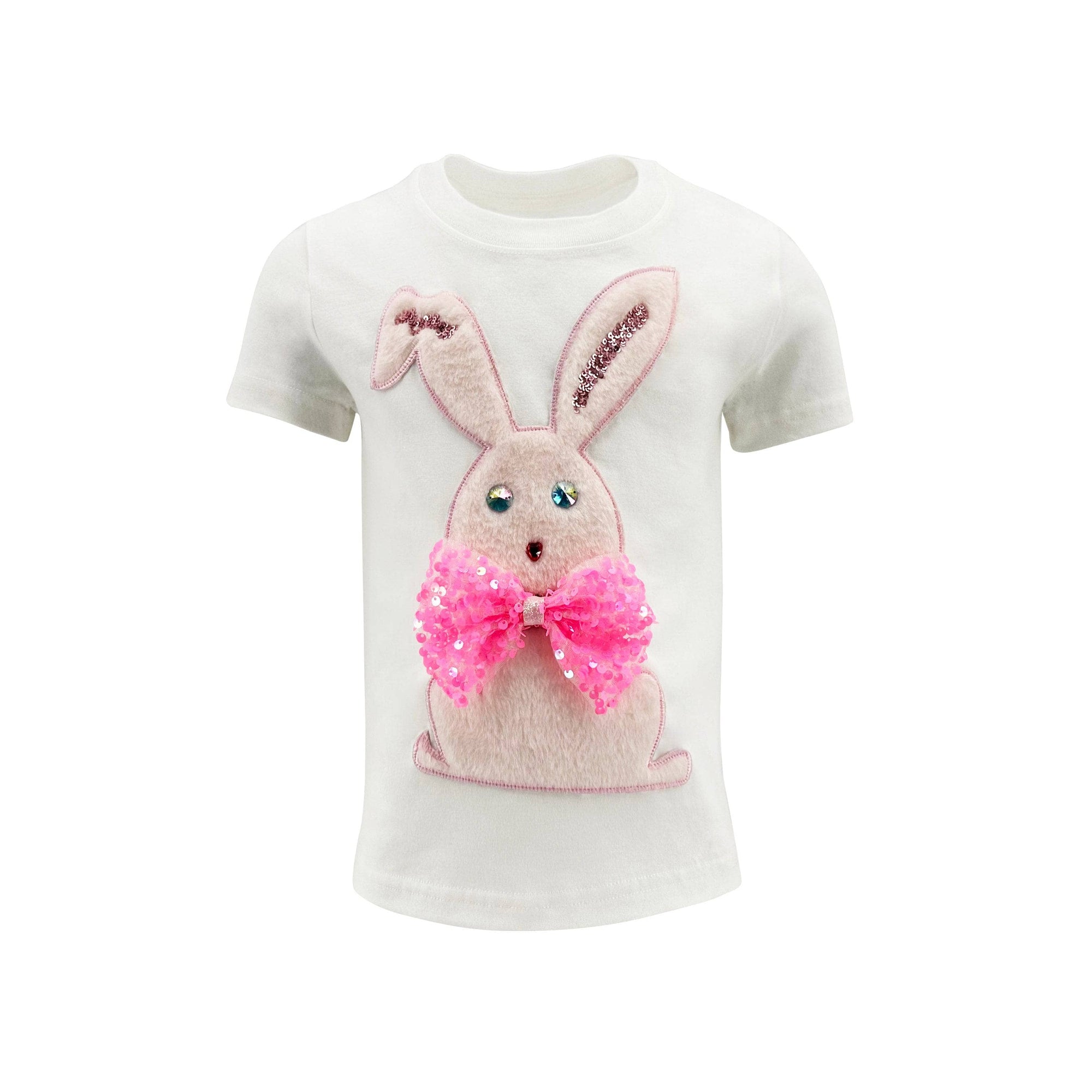 Beaded Bunny Bow T-shirt
