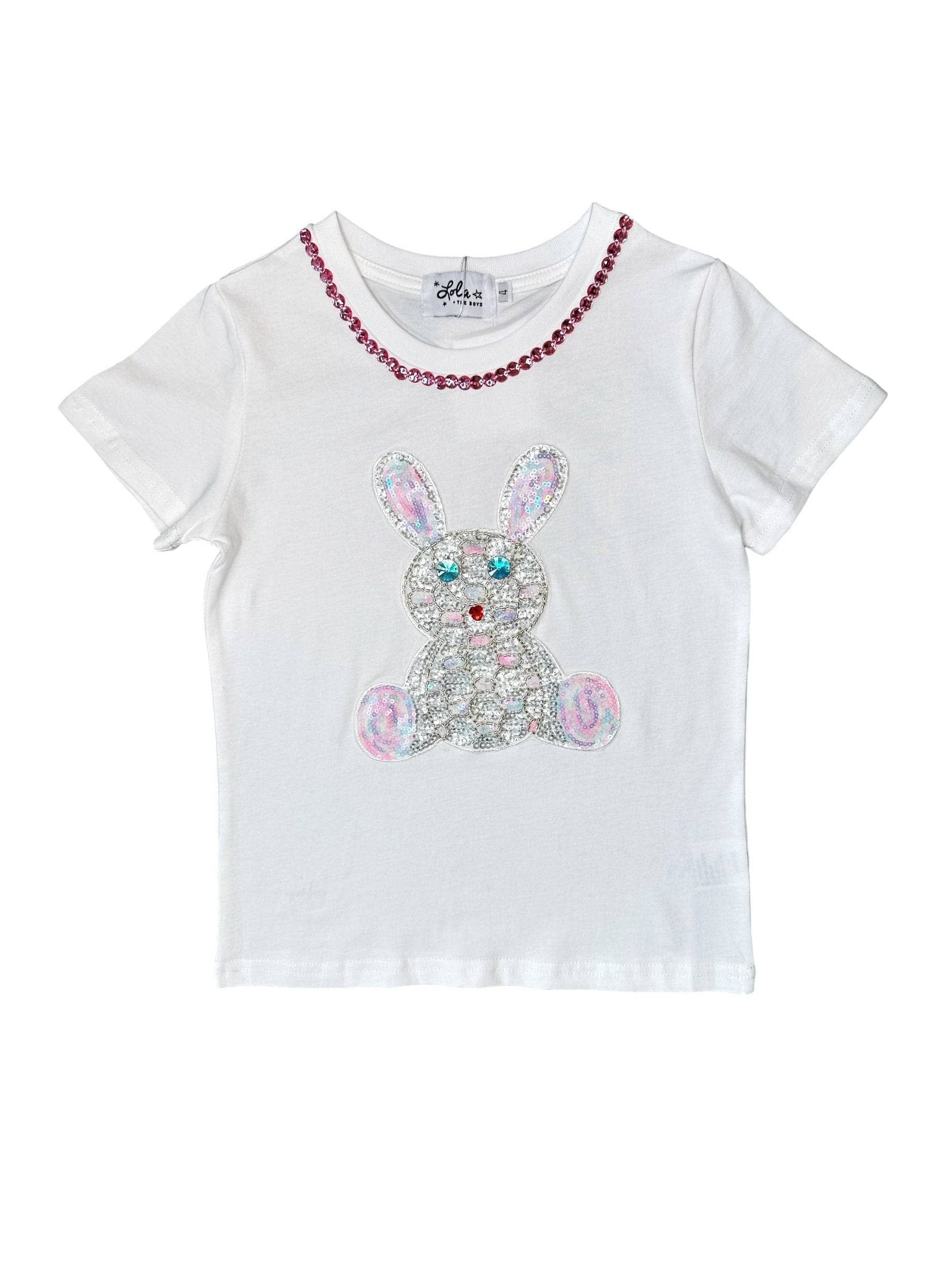 Lola + The Boys Beads Bunny T-Shirt, 6