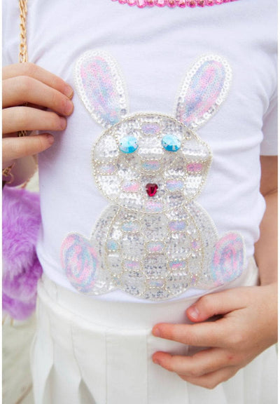 Lola + The Boys Beads Bunny T-shirt