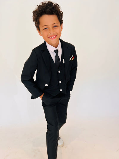 Lola + The Boys Black night special occasion suit