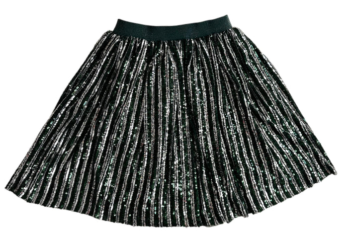exclude-fall Bottoms Candy Cane Sequin Striped Skirt