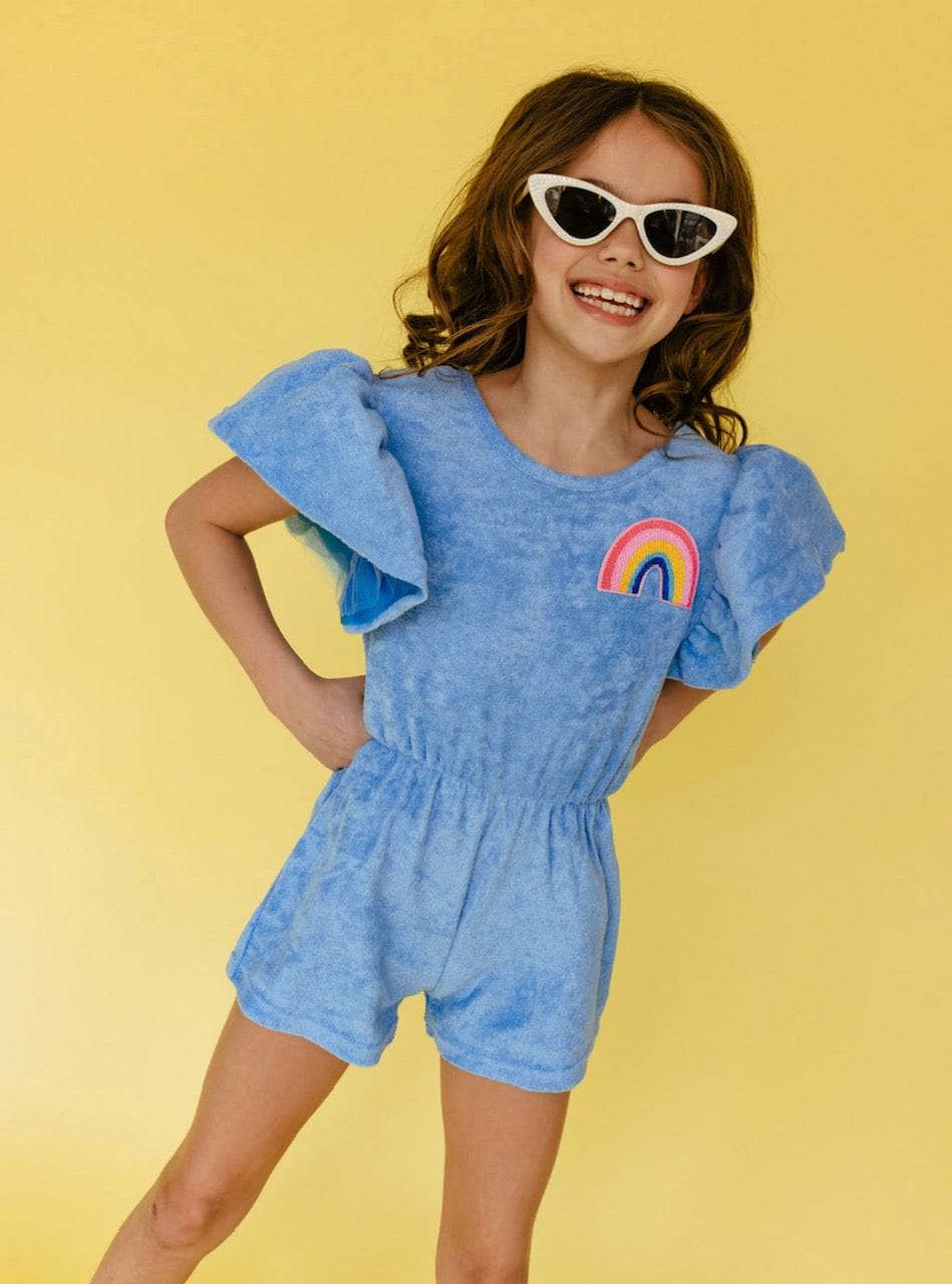 Girls on sale rainbow romper