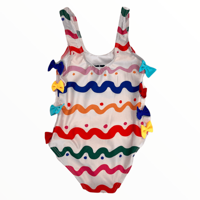 Lola + The Boys Bows and waves swimsuit