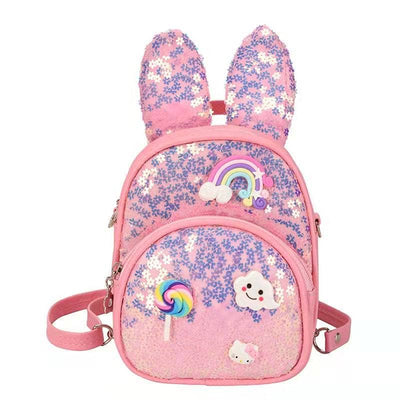 Lola + The Boys Bunny charm backpack