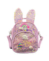 Lola + The Boys purple Bunny charm backpack