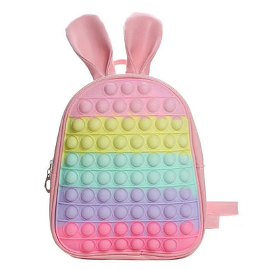 Lola + The Boys Pink Bunny Pop-It Fidget Mini Backpack