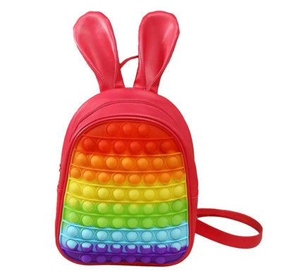 Lola + The Boys Red Bunny Pop-It Fidget Mini Backpack