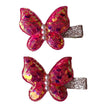 Lola + The Boys orange Butterfly hair clip (pack of 2)