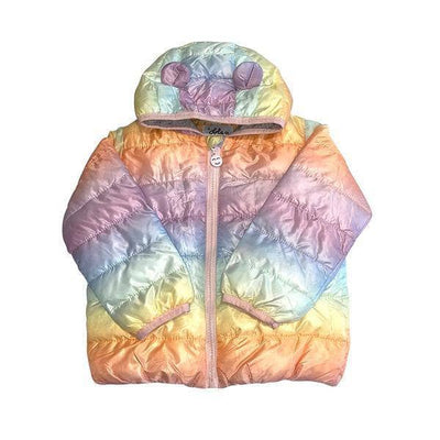 Lola + The Boys coat Ombre Puffer Lightweight Jacket