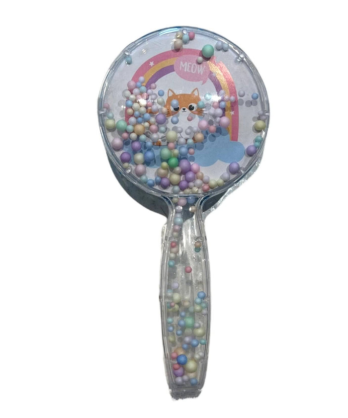 Lola + The Boys Blue cat Confetti round hair brush