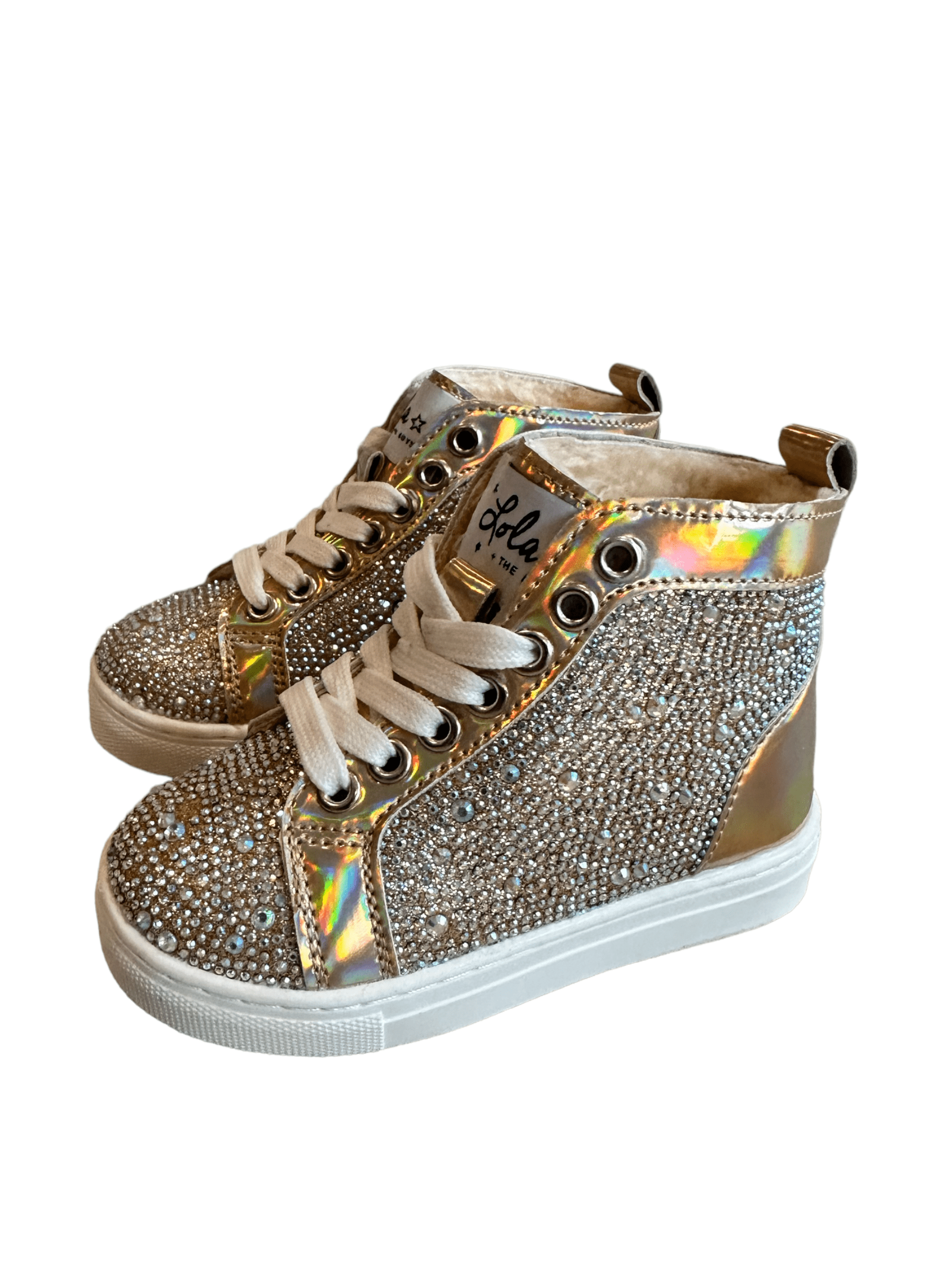 Girls gold 2025 high tops
