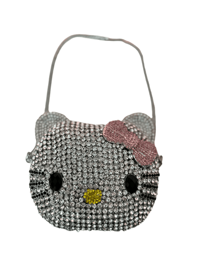 Lola + The Boys Crystal kitty purse