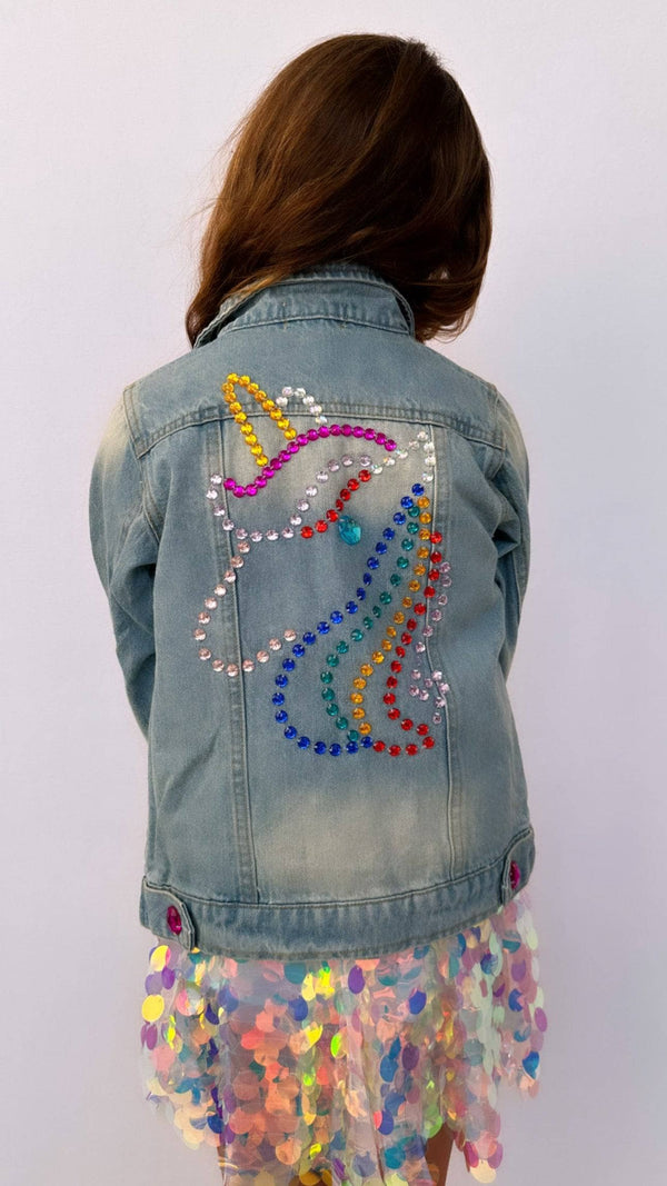 Light Bright Unicorn Denim Jacket