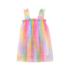 Lola + The Boys Dress Baby Doll Rainbow Tulle Dress