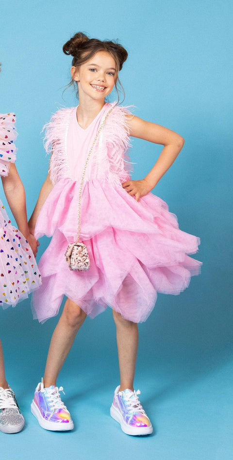 Bubble Gum Pink Gigi Dress, 10