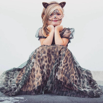 Lola + The Boys Dress Cheetah Tulle Dress