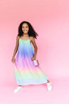 Lola + The Boys DRESS Rainbow Ombre Gem Dress