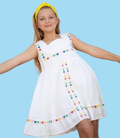 Lola + The Boys DRESS Rainbow Stars Day Dress