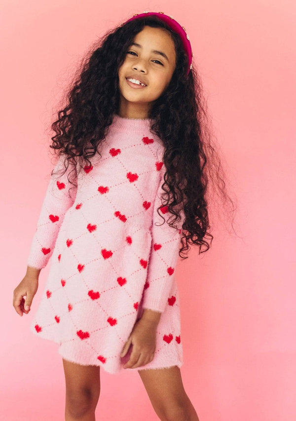 Lola + The Boys Sweetheart Sweater Dress, White / 6/7 Lola + The Boys Sweetheart Sweater Dress, White / 6/7
