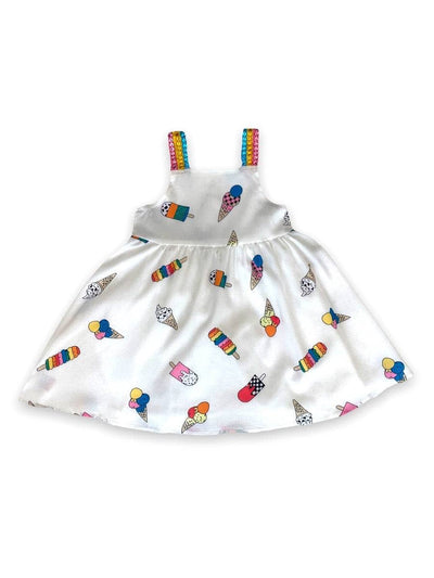 Lola + The Boys Dresses Rainbow Ice Cream Cones Gems  Dress