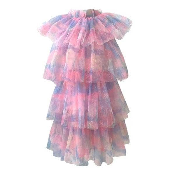 Lola + The Boys DRESSES Water Color Tulle Dress