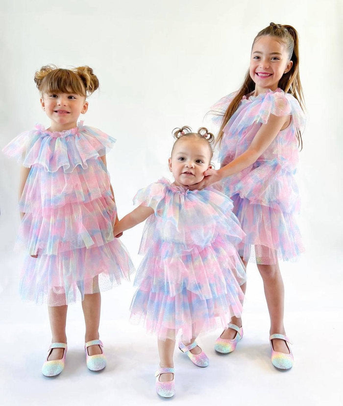 Lola + The Boys DRESSES Water Color Tulle Dress