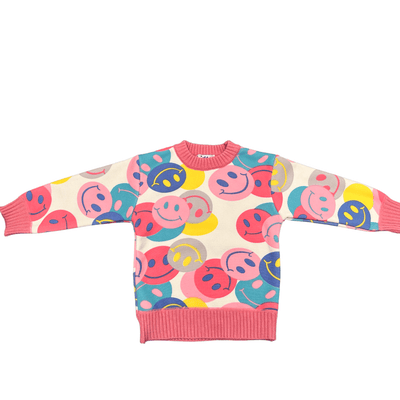 Lola + The Boys Emoji Fun Sweater