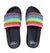 Black Glitter Rainbow Slides