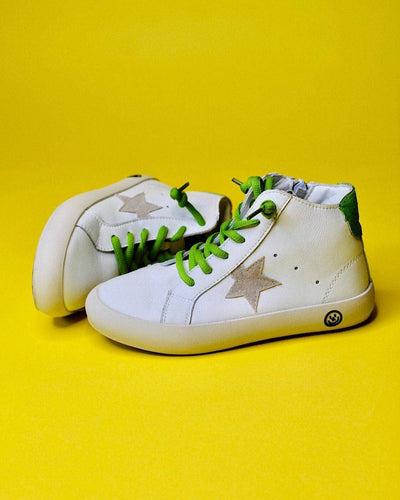 Lola + The Boys footwear Green Happy Star HighTop Sneaker