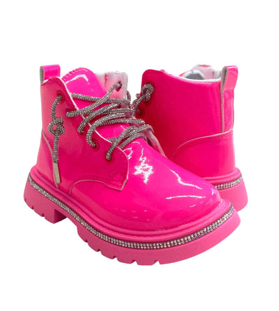 Lola + The Boys footwear Hot Pink Crystal Boots