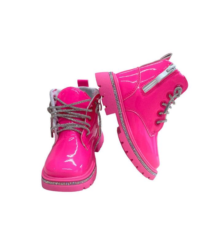 Lola + The Boys footwear Hot Pink Crystal Boots