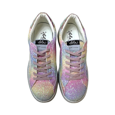 Lola + The Boys Footwear Ombre Glitter Star Sneakers
