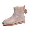 Lola + The Boys Footwear 26 / Taupe Shimmer crystal Booties