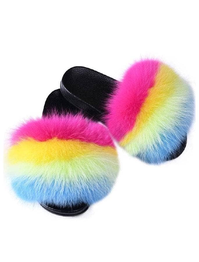 Fuzzy Strawberry Slippers – Kitsch & Color