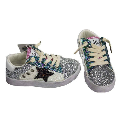 Lola & The Boys Footwear Star Girl Glitter Sneakers