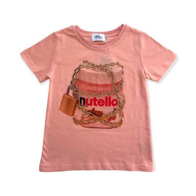 Lola + The Boys Forbidden pink Nutella t shirt
