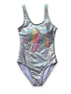 Lola + The Boys Glitter Unicorn Metallic Swimsuit