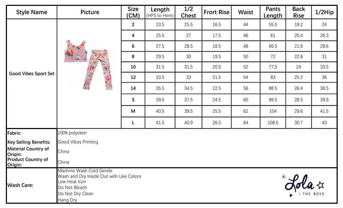 Lola + The Boys Good Vibes Sport Set