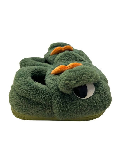 Lola + The Boys Green Dino Slippers