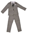 Lola + The Boys Grey plaid piece suit