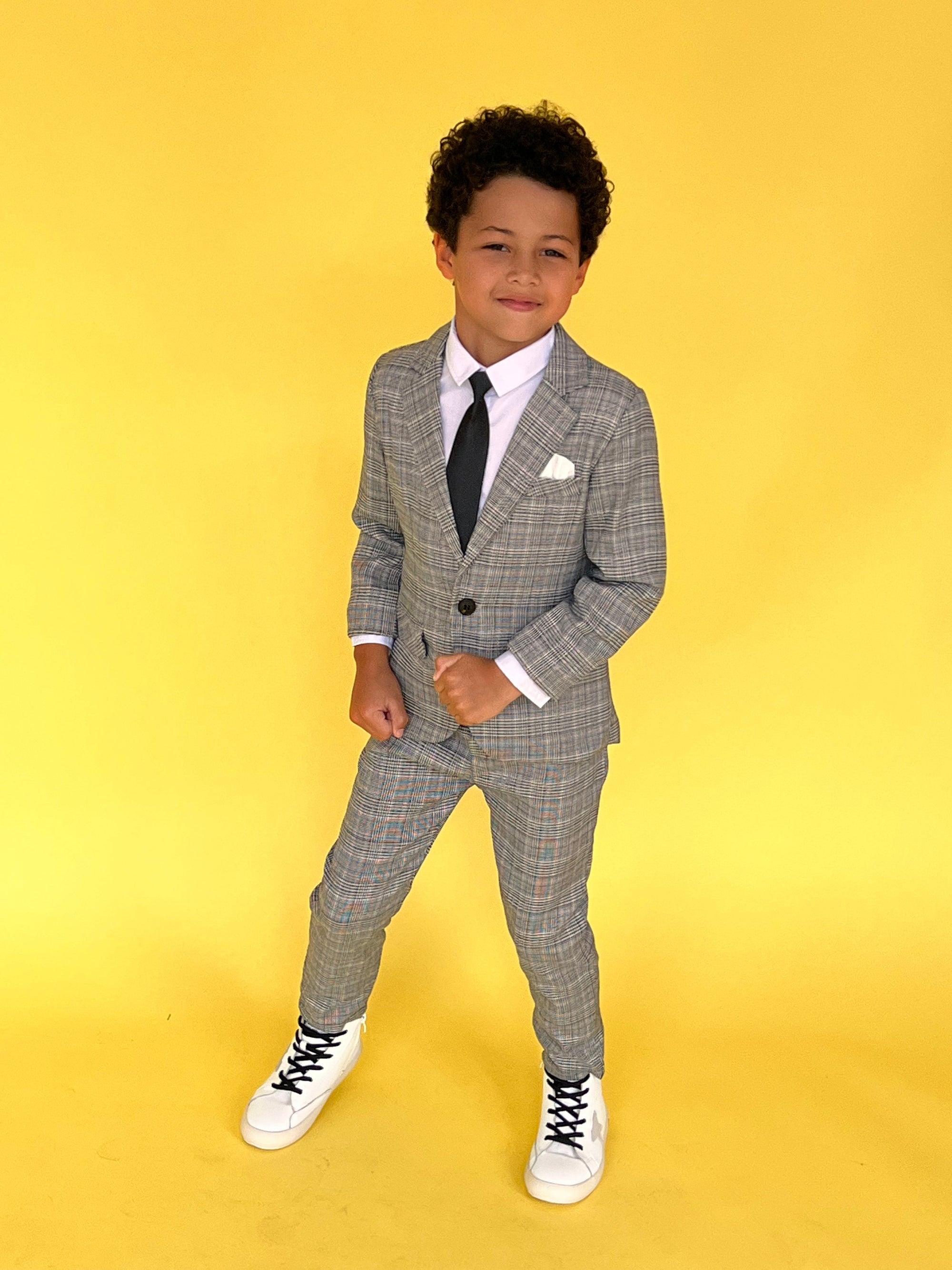 boys yellow suit