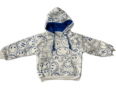 Lola + The Boys Happy Doodle Plush Lined Hoodie