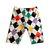Happy Emoji Checker Biker Shorts
