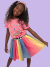 Lola + The Boys Hearts Rainbow Tutu Skirt