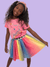 Hearts Rainbow Tutu Skirt